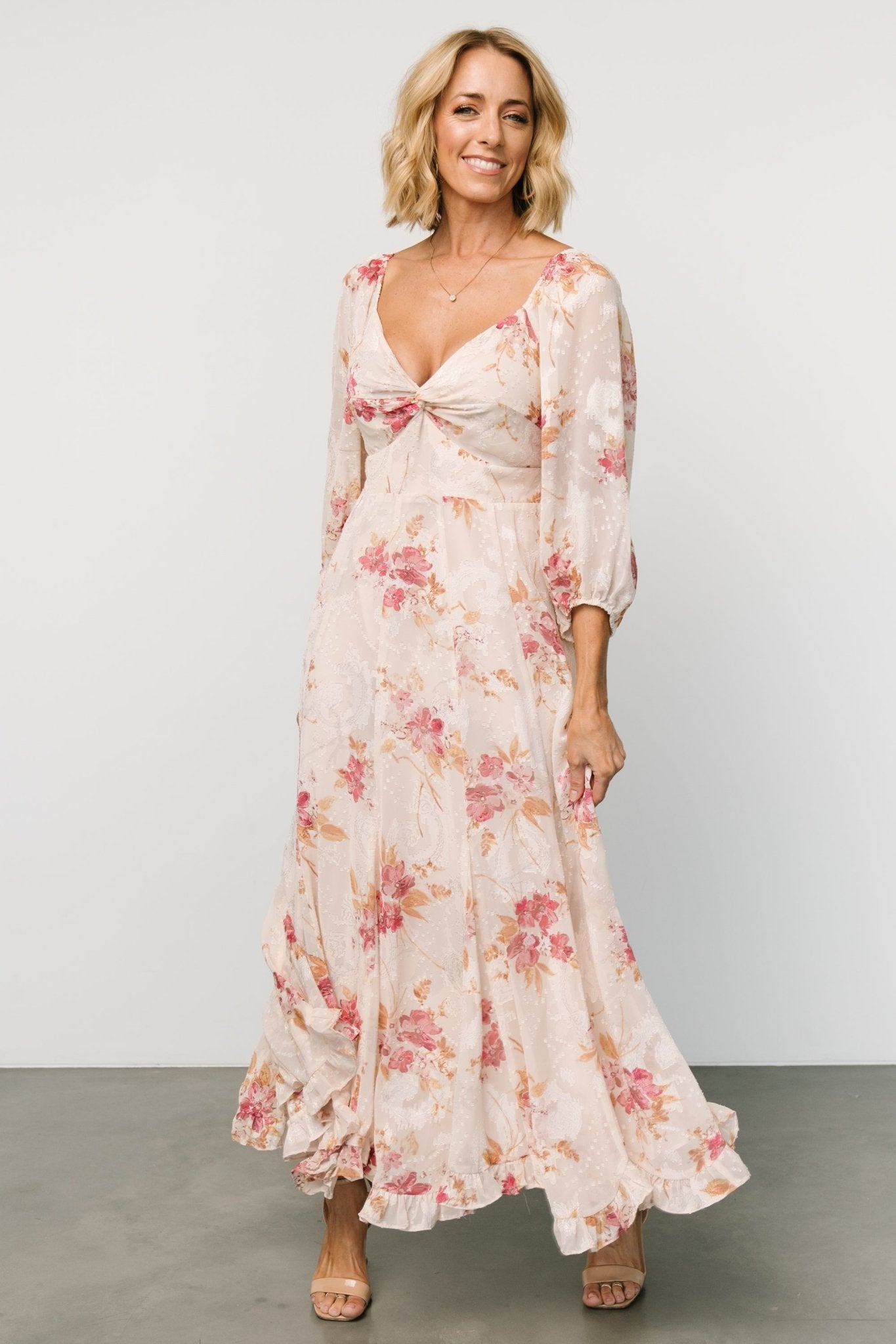 Estefania Maxi Dress | Blush + Pink Floral