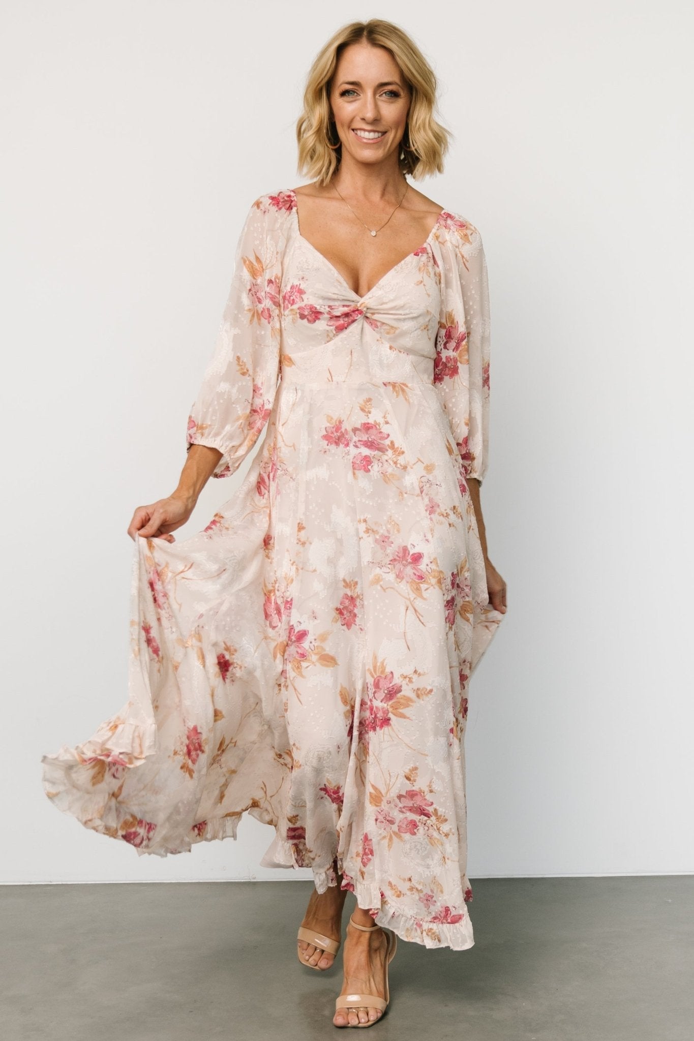 Estefania Maxi Dress | Blush + Pink Floral