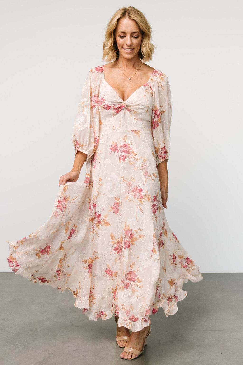 Estefania Maxi Dress | Blush + Pink Floral