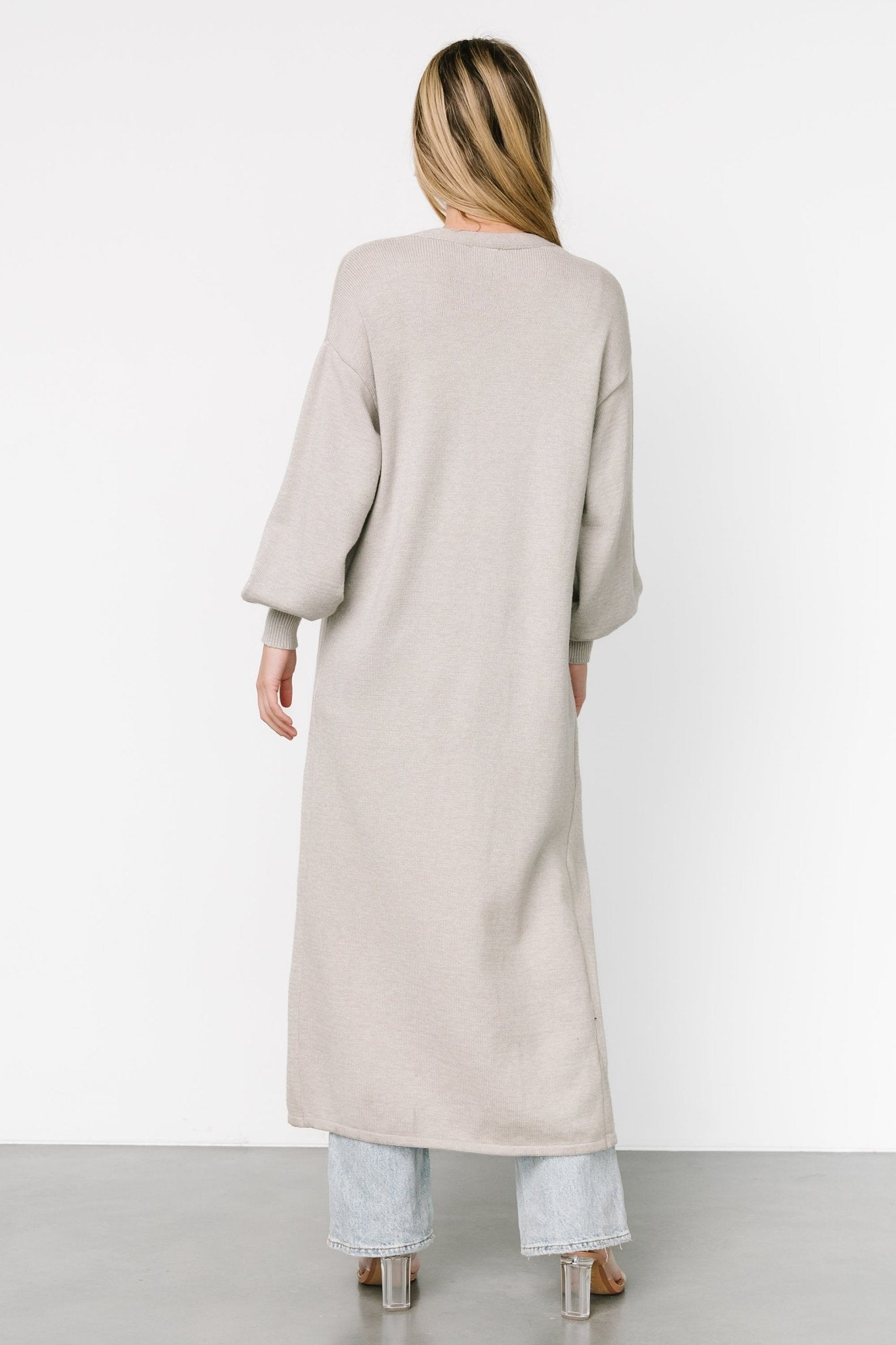 Ethel Long Cardigan | Gray