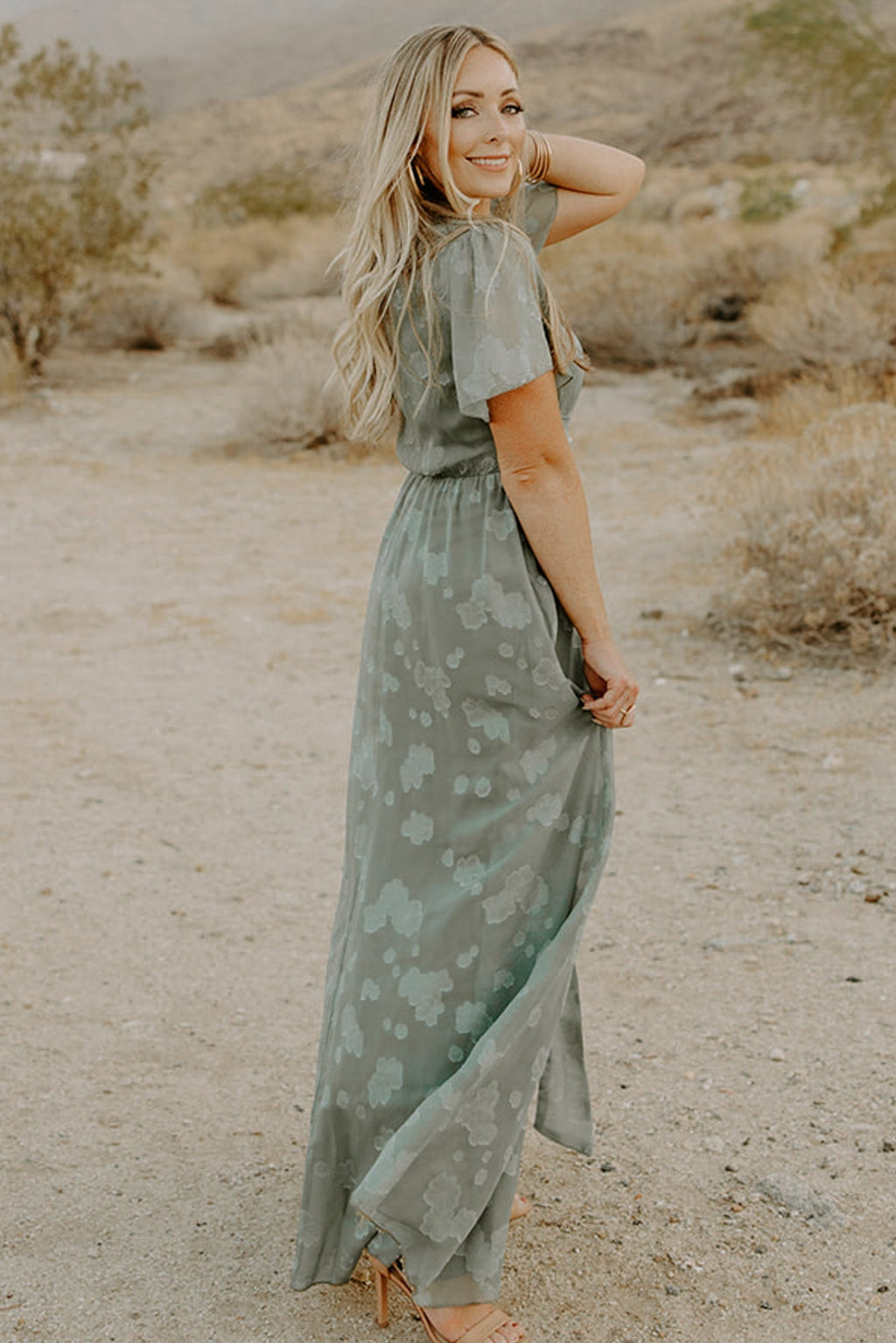 Faye Maxi Dress | Eucalyptus