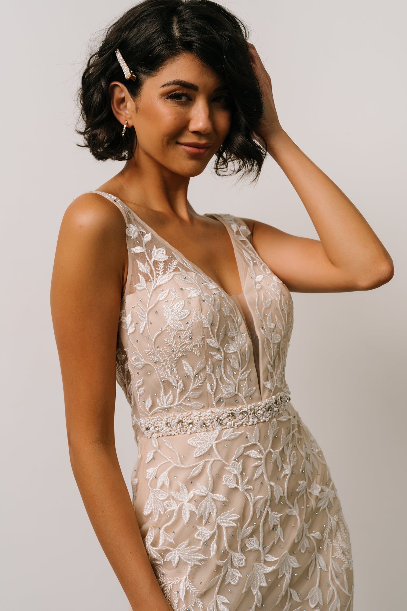 Fleurette Bridal Gown | Beige + Ivory