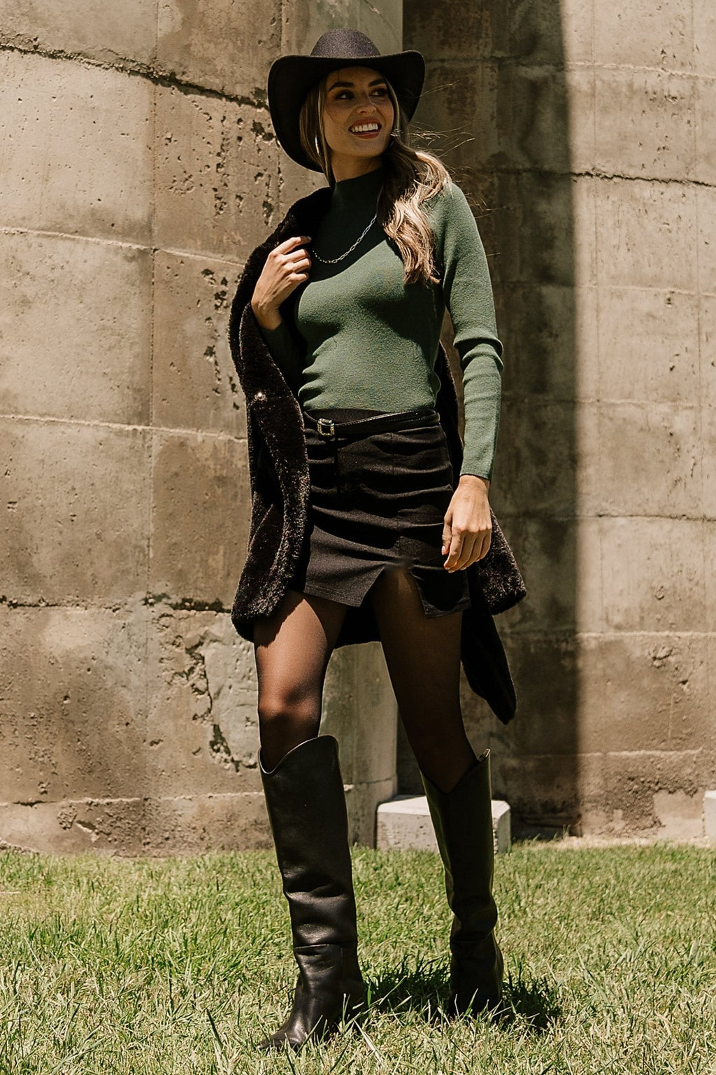 Frances Knit Top | Green