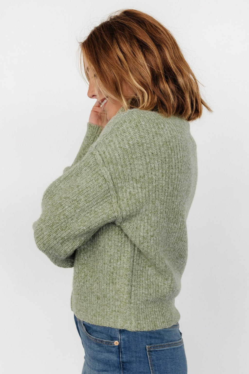 Frannie Knit Turtleneck Sweater | Olive