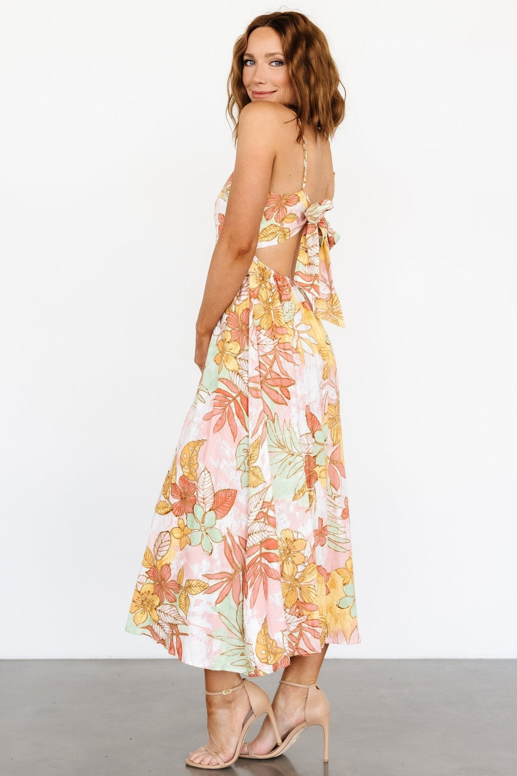 Hilo Back Tie Maxi Dress | Multi