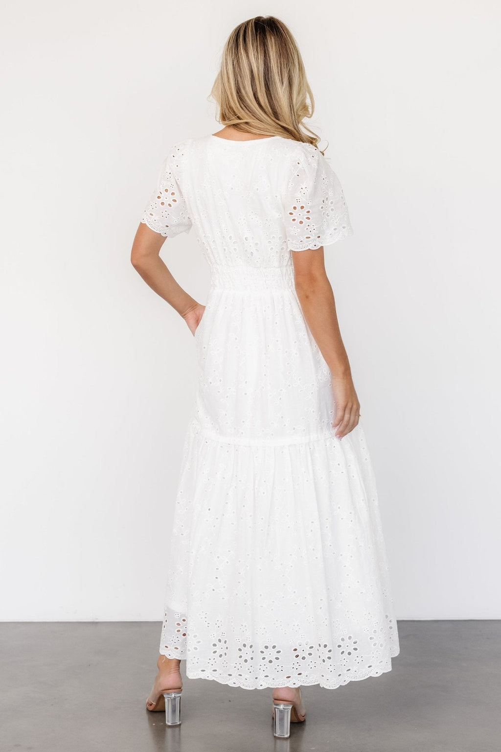 Hyacinth Eyelet Maxi Dress | Off White