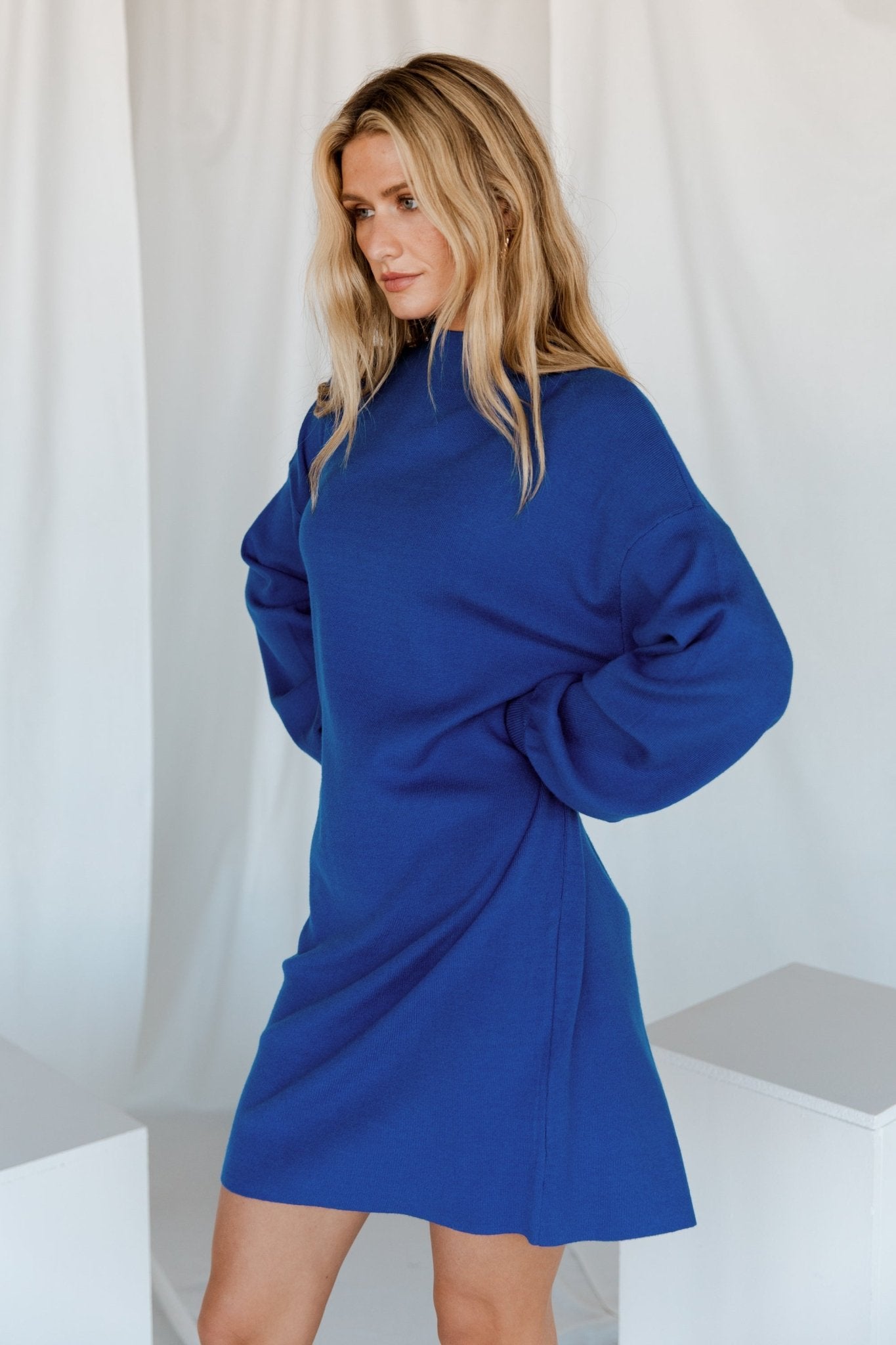 Jennings Sweater Dress | Cobalt Blue