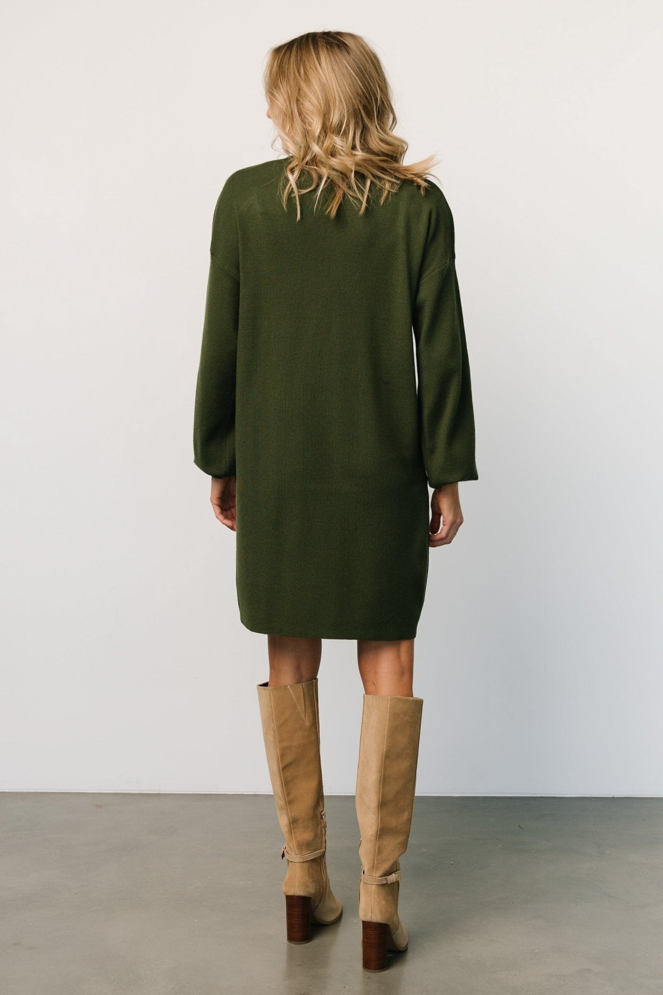 Jennings Sweater Dress | Deep Olive