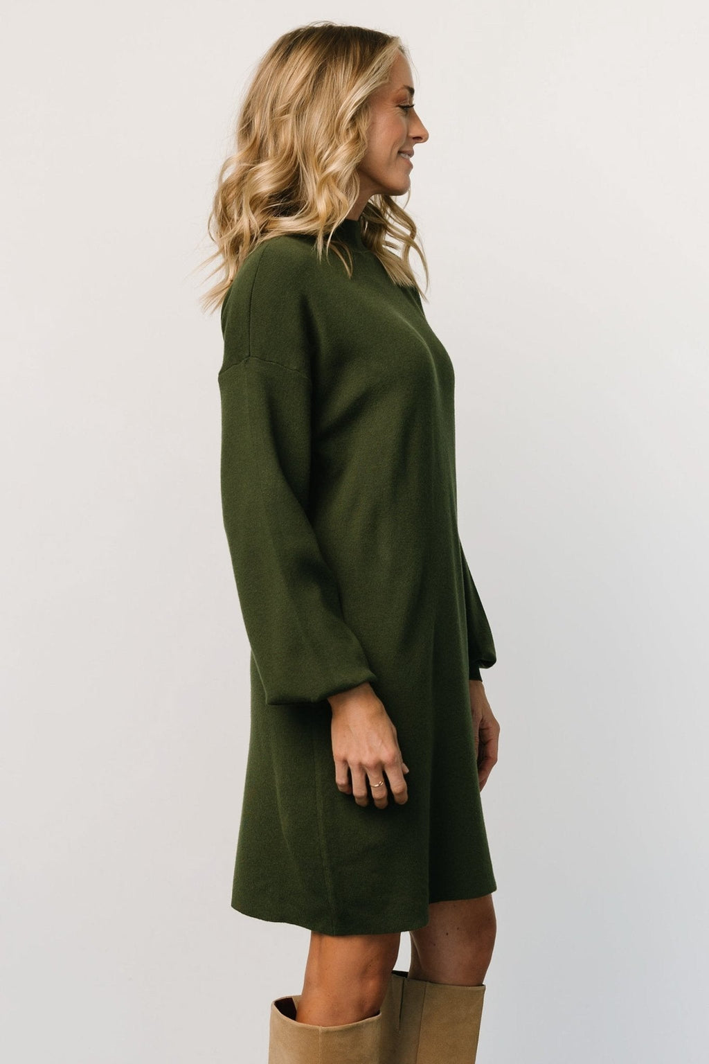 Jennings Sweater Dress | Deep Olive