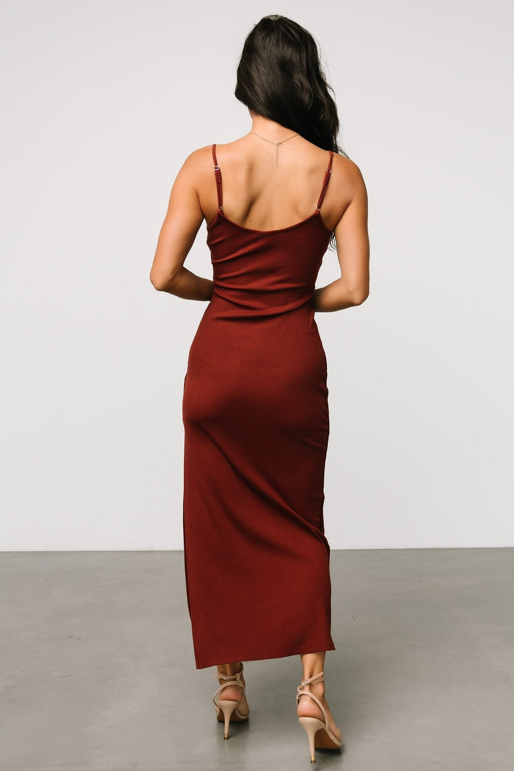 Kade Bodycon Tank Dress | Auburn Brown