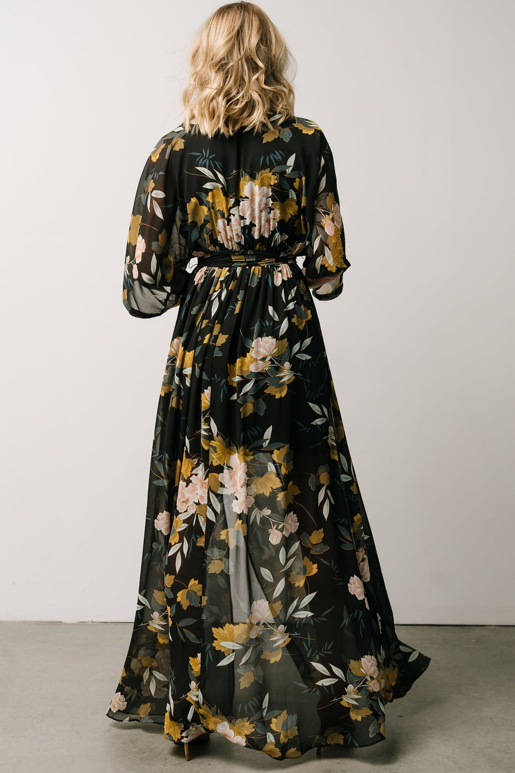 Kia Kimono Maxi Dress | Midnight Floral