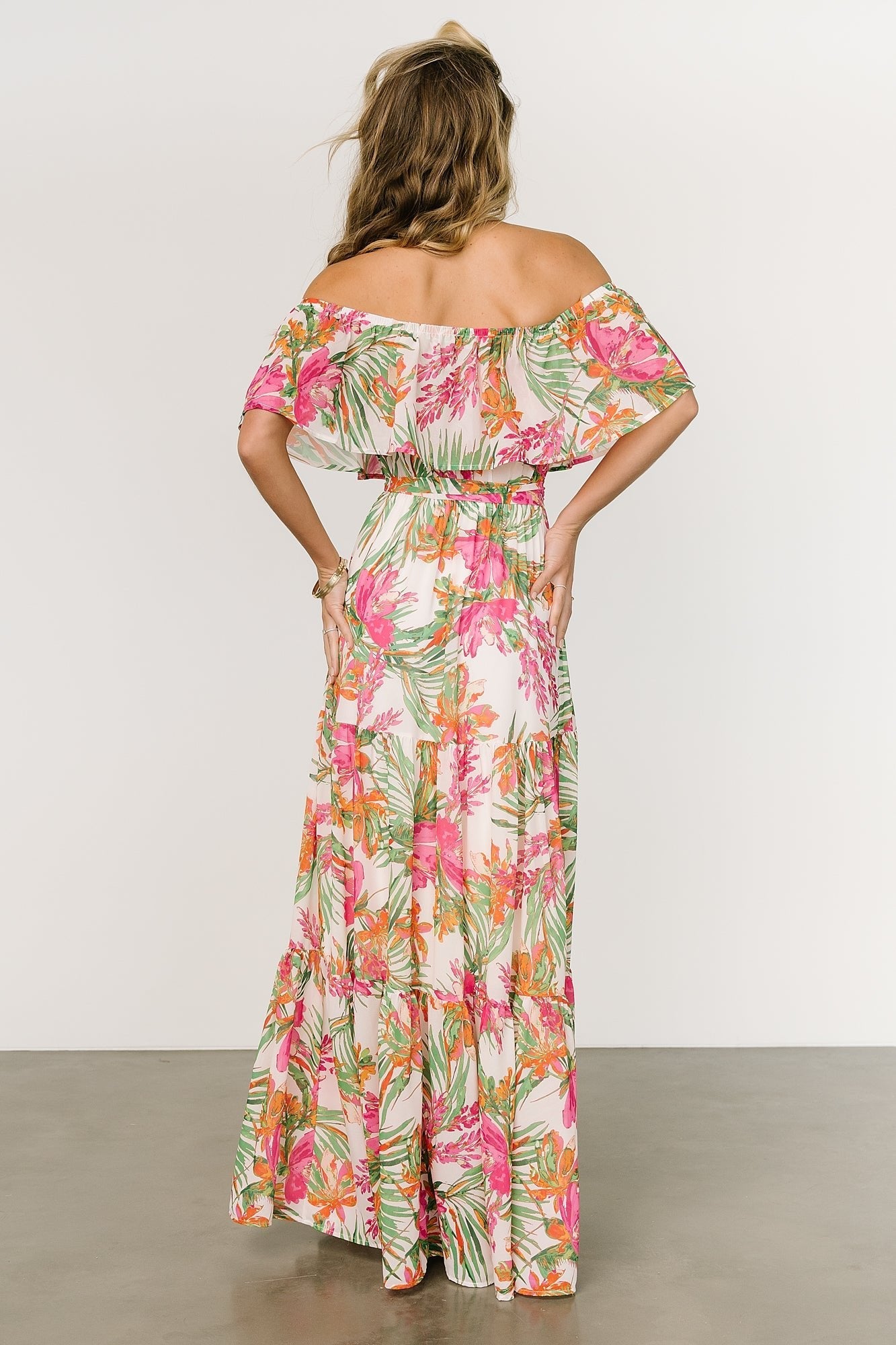 Lahaina Off Shoulder Maxi Dress | Multi