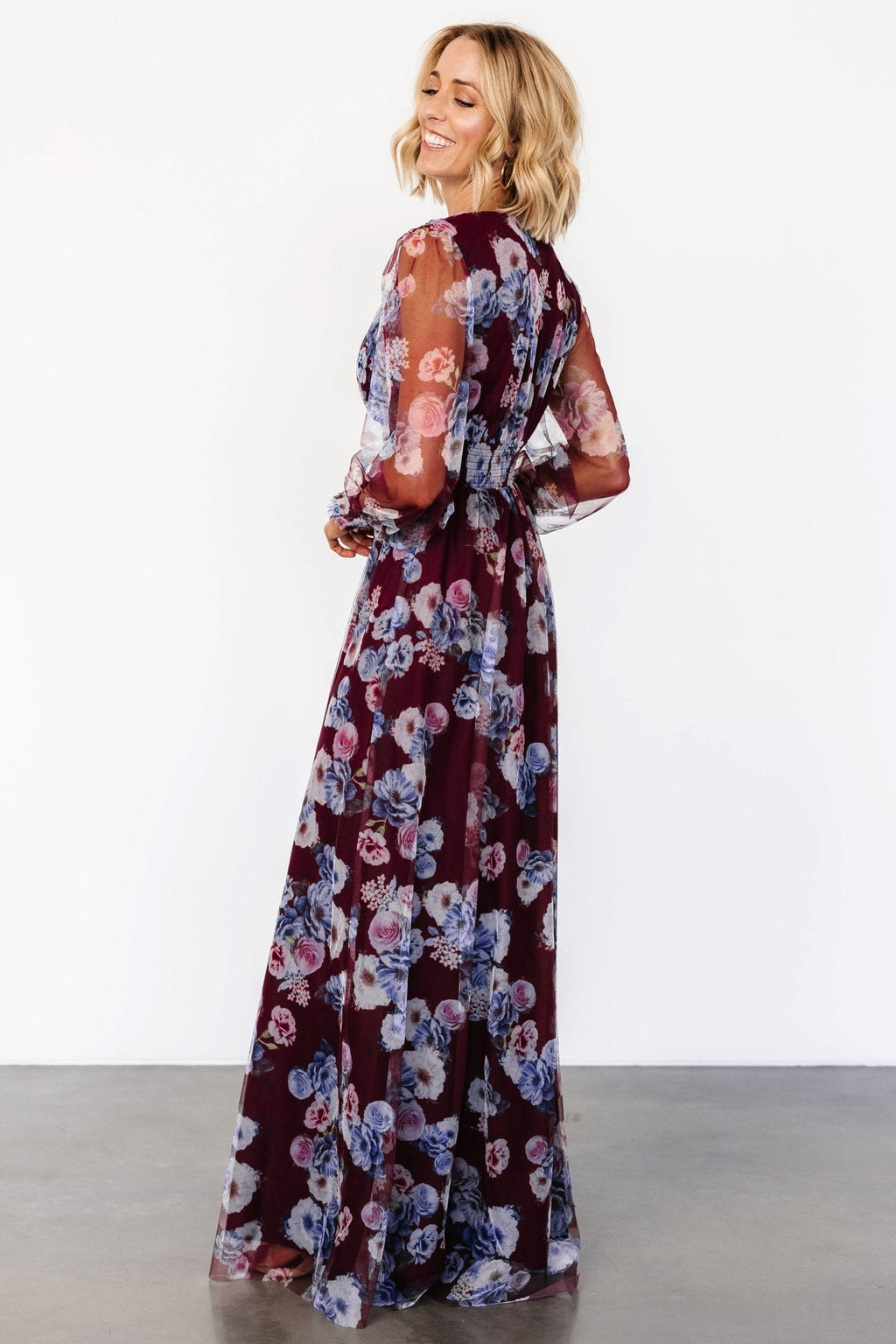 Layla Tulle Maxi Dress | Mulberry Floral