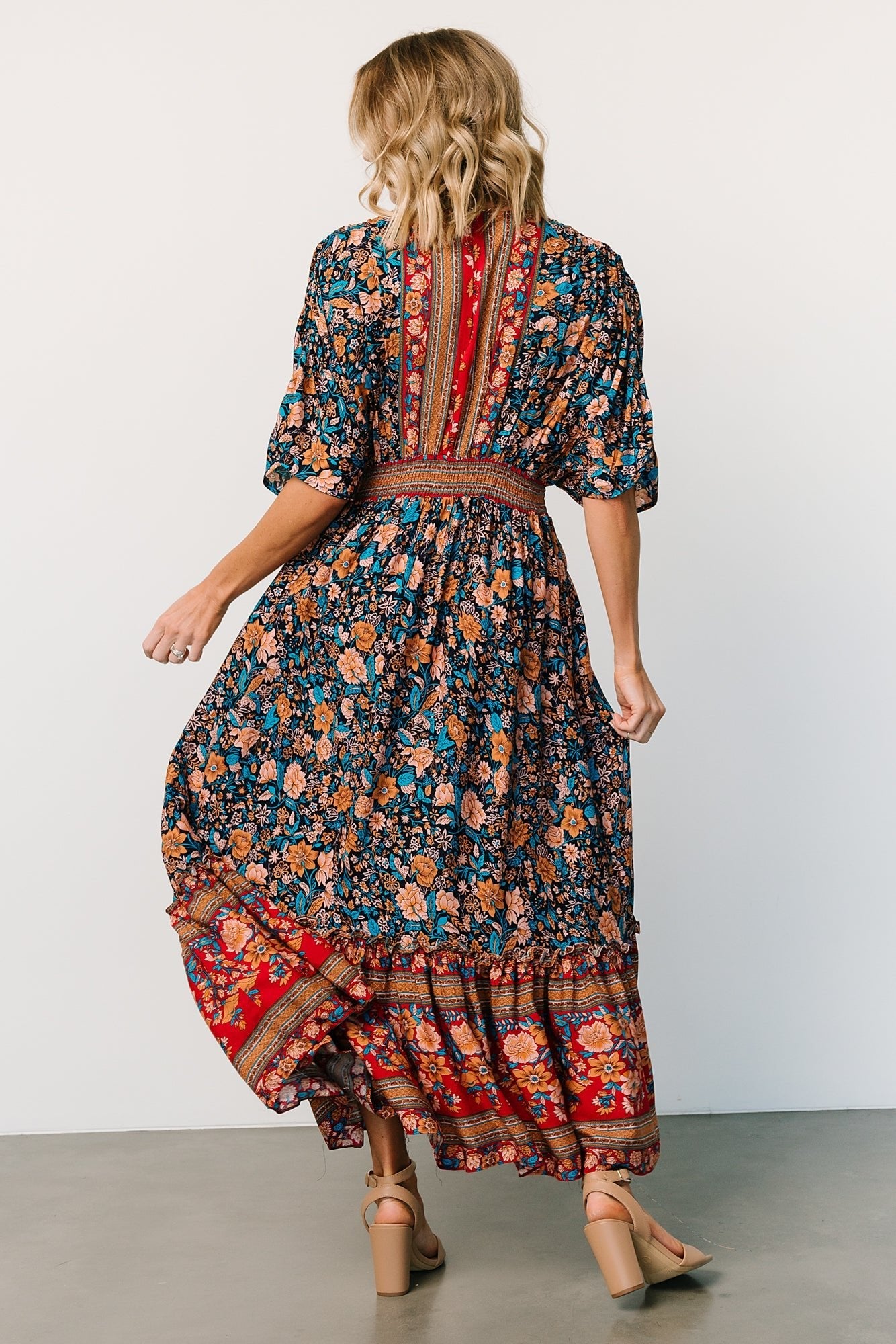 Leeanne Midi Dress | Navy Multi Floral