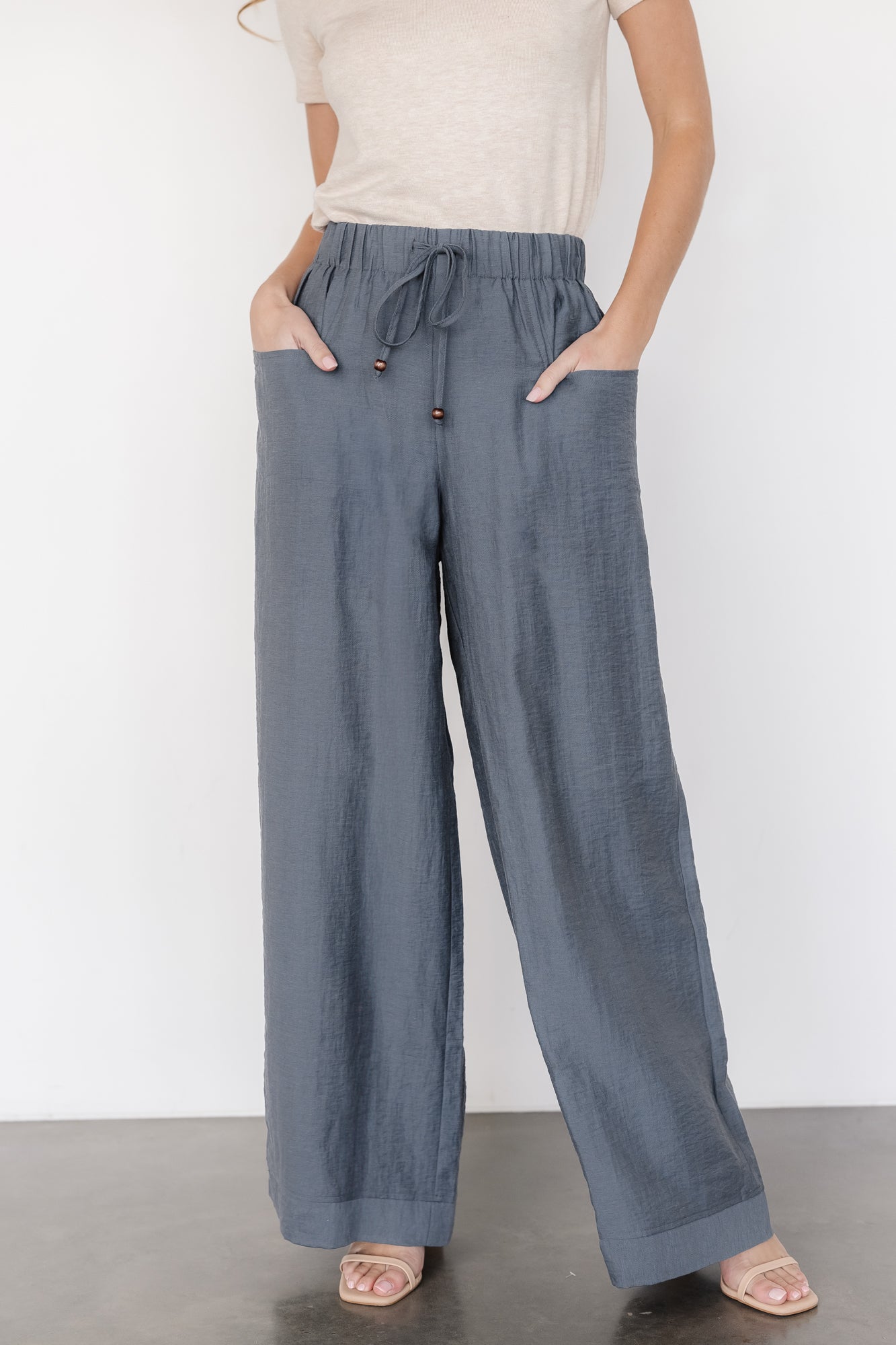 Leza Pants | Slate Blue