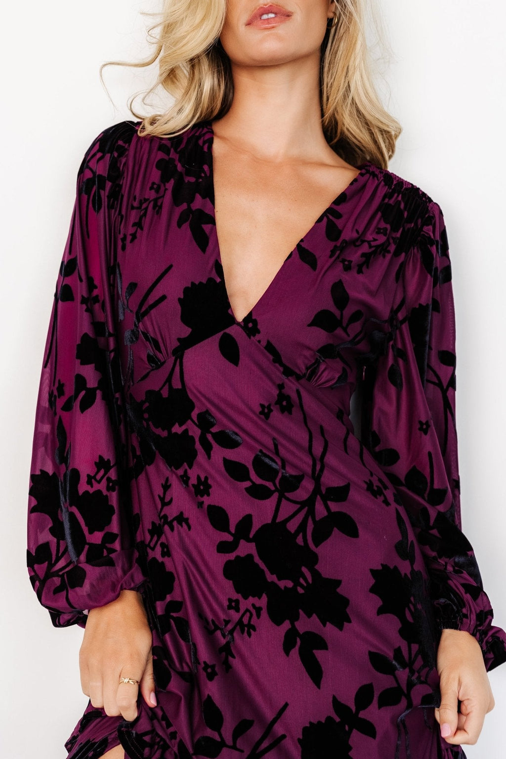 Liana Velvet Embossed Maxi Dress | Mulberry