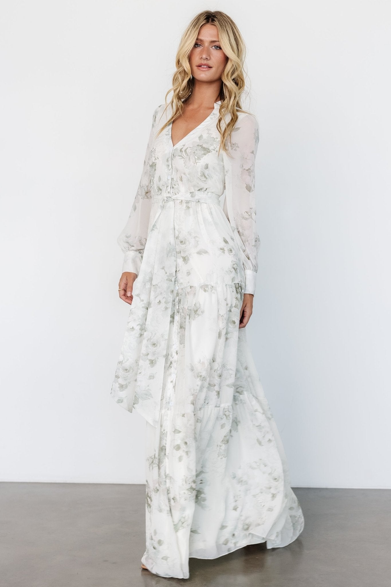 Lizette Maxi Dress | Sage Print