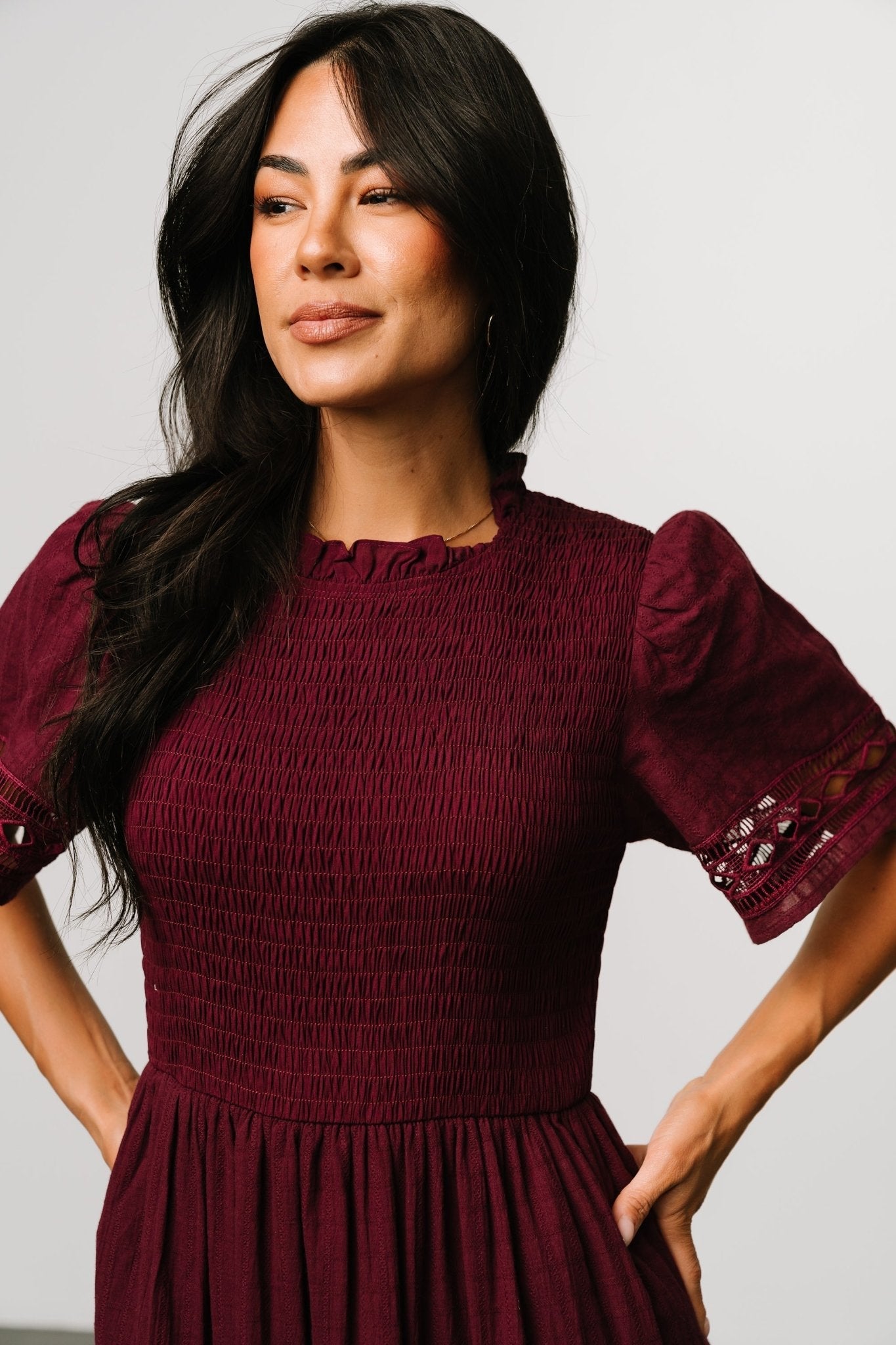 Loveland Geo Lace Maxi Dress | Mulberry