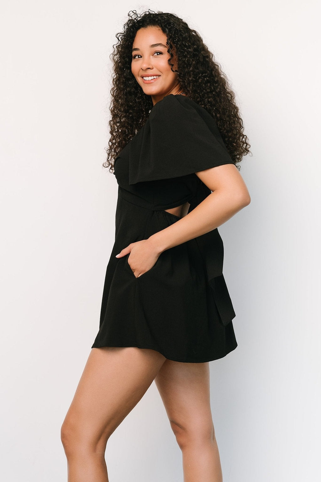 Lowell Skort Romper | Black