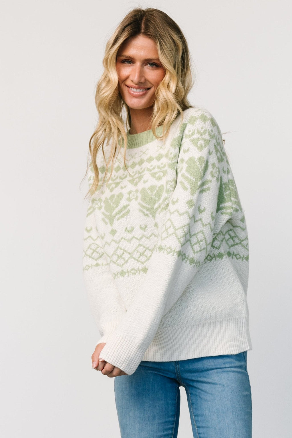 Lucerne Sweater | Ivory + Sage