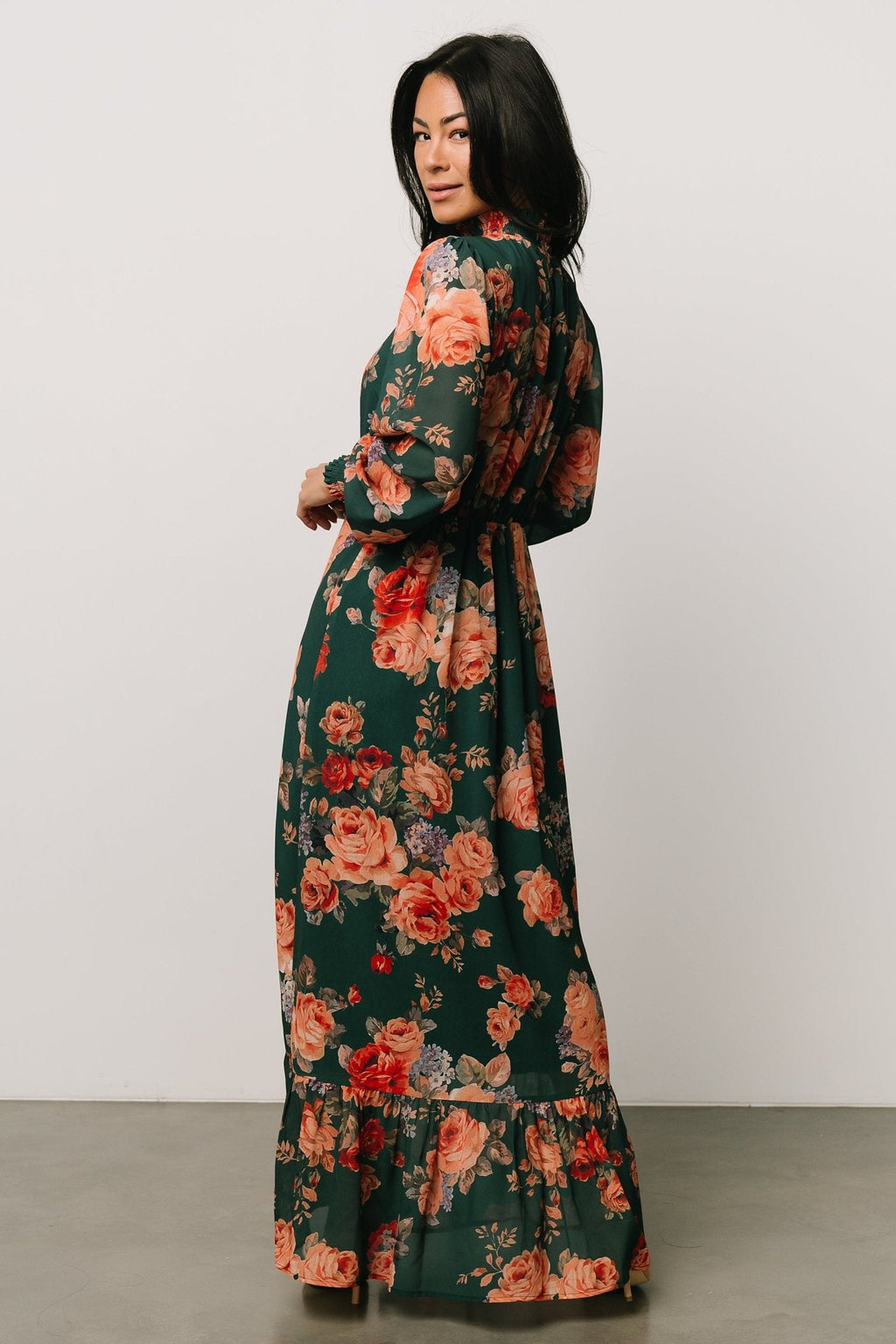 Luciana Maxi Dress | Green Multi