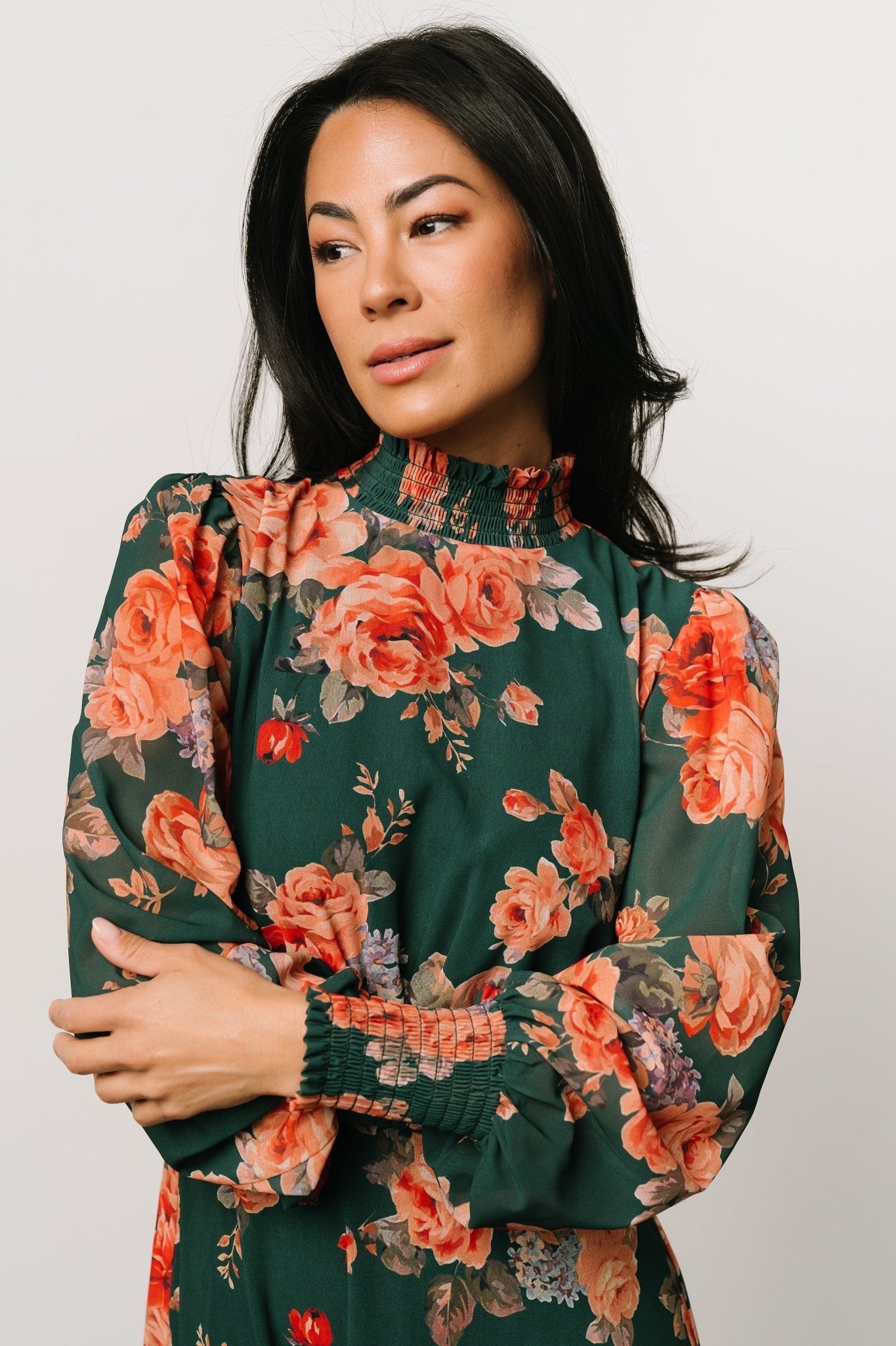 Luciana Maxi Dress | Green Multi