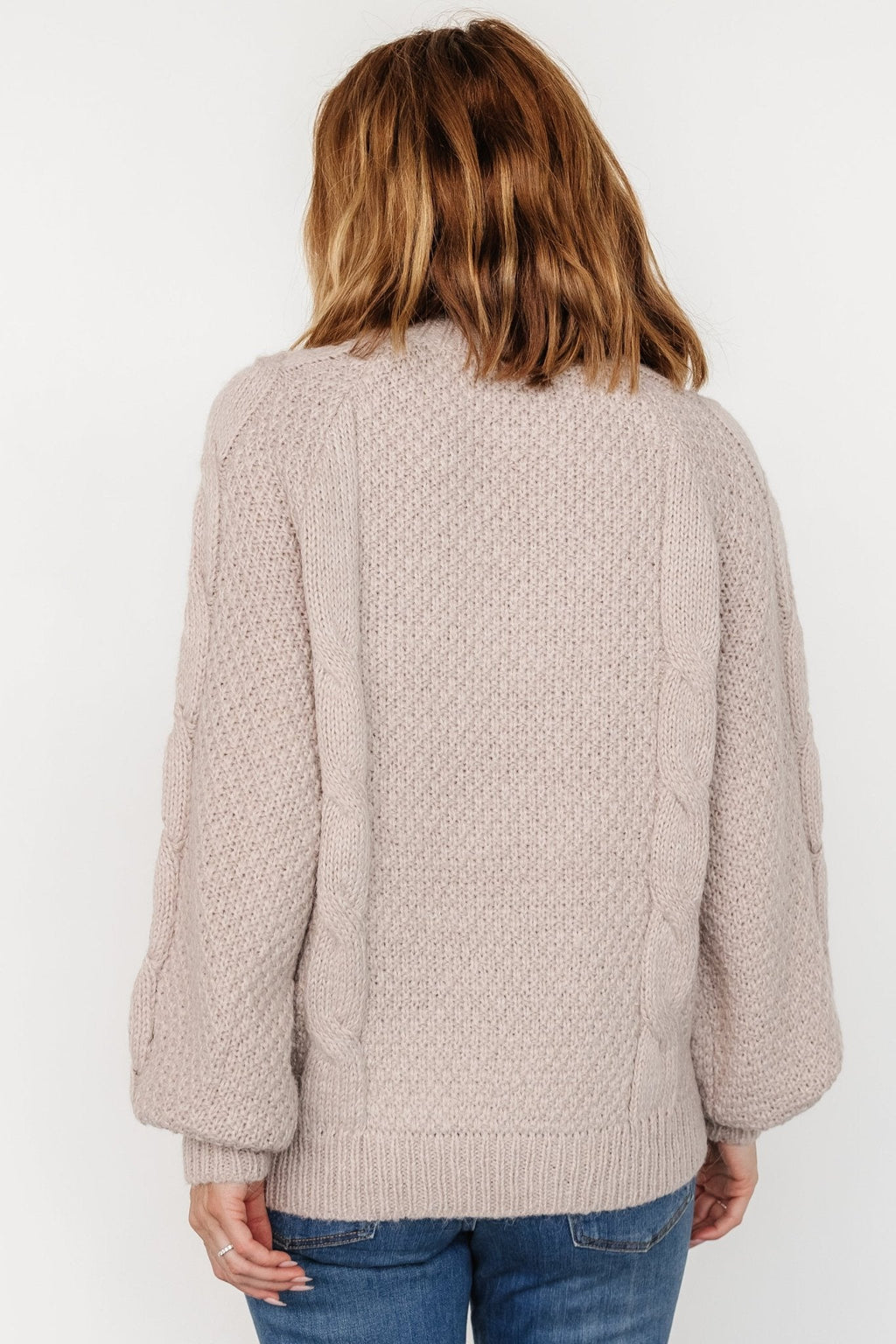 Lukas Cable Knit Sweater | Natural