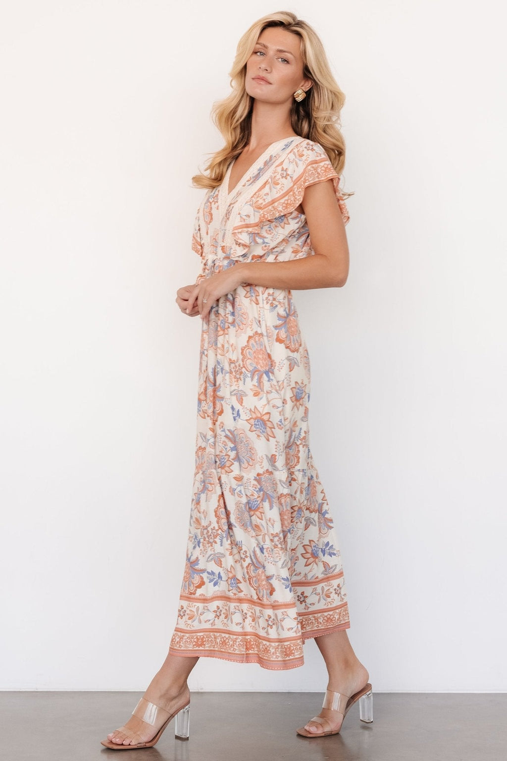 Maggie Maxi Dress | Cream Multi