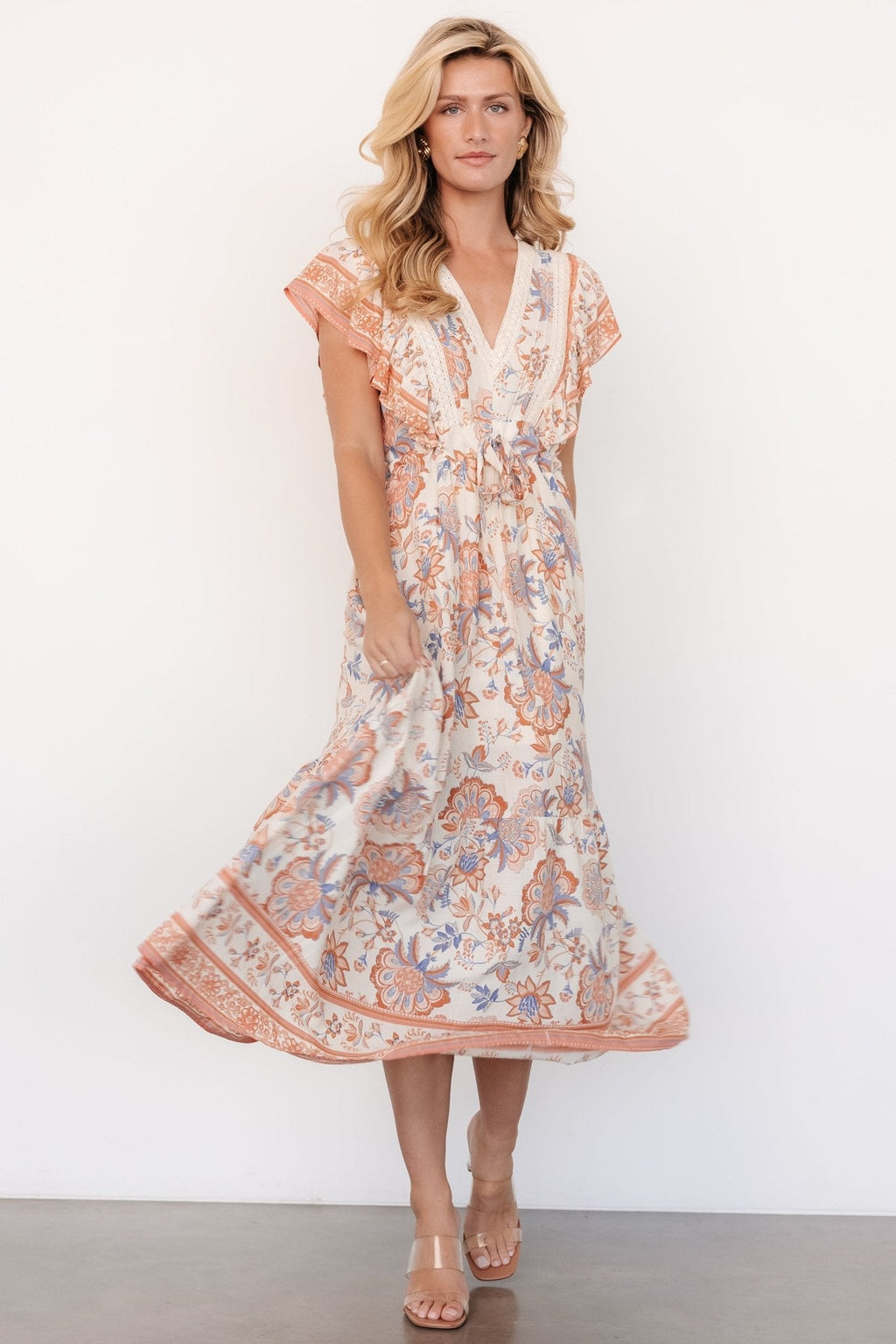 Maggie Maxi Dress | Cream Multi