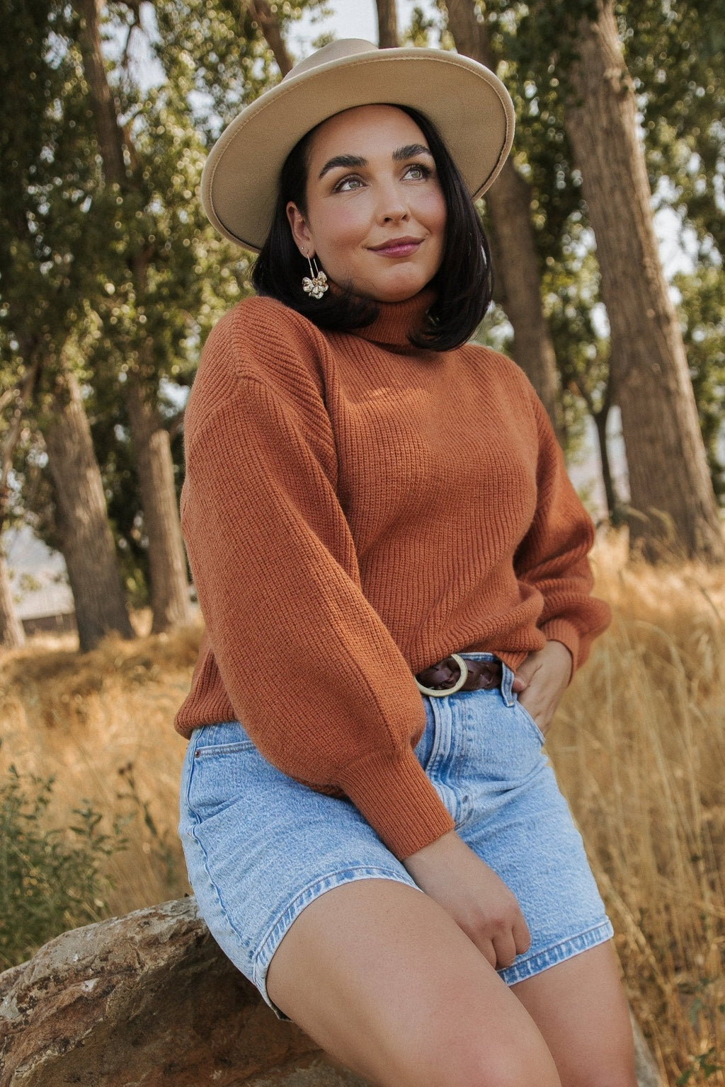 Malcolm Turtleneck Sweater | Spice