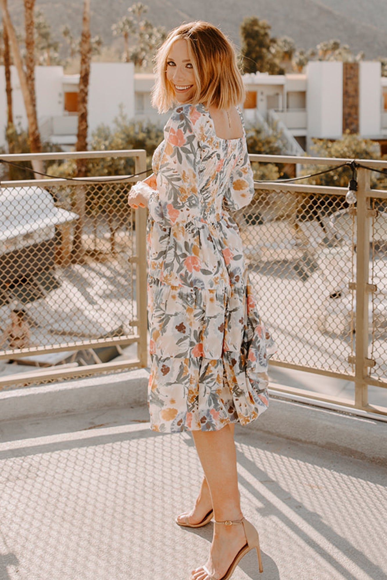 Marta Smocked Midi Dress | Multi Floral