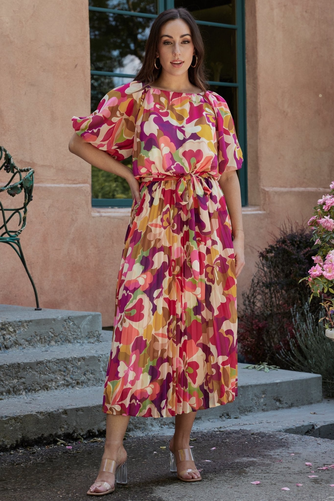 Maven Midi Dress | Multi Print