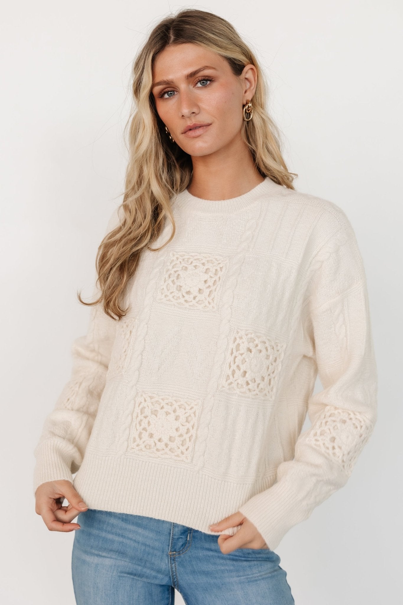 Meadow Knit Sweater | Cream