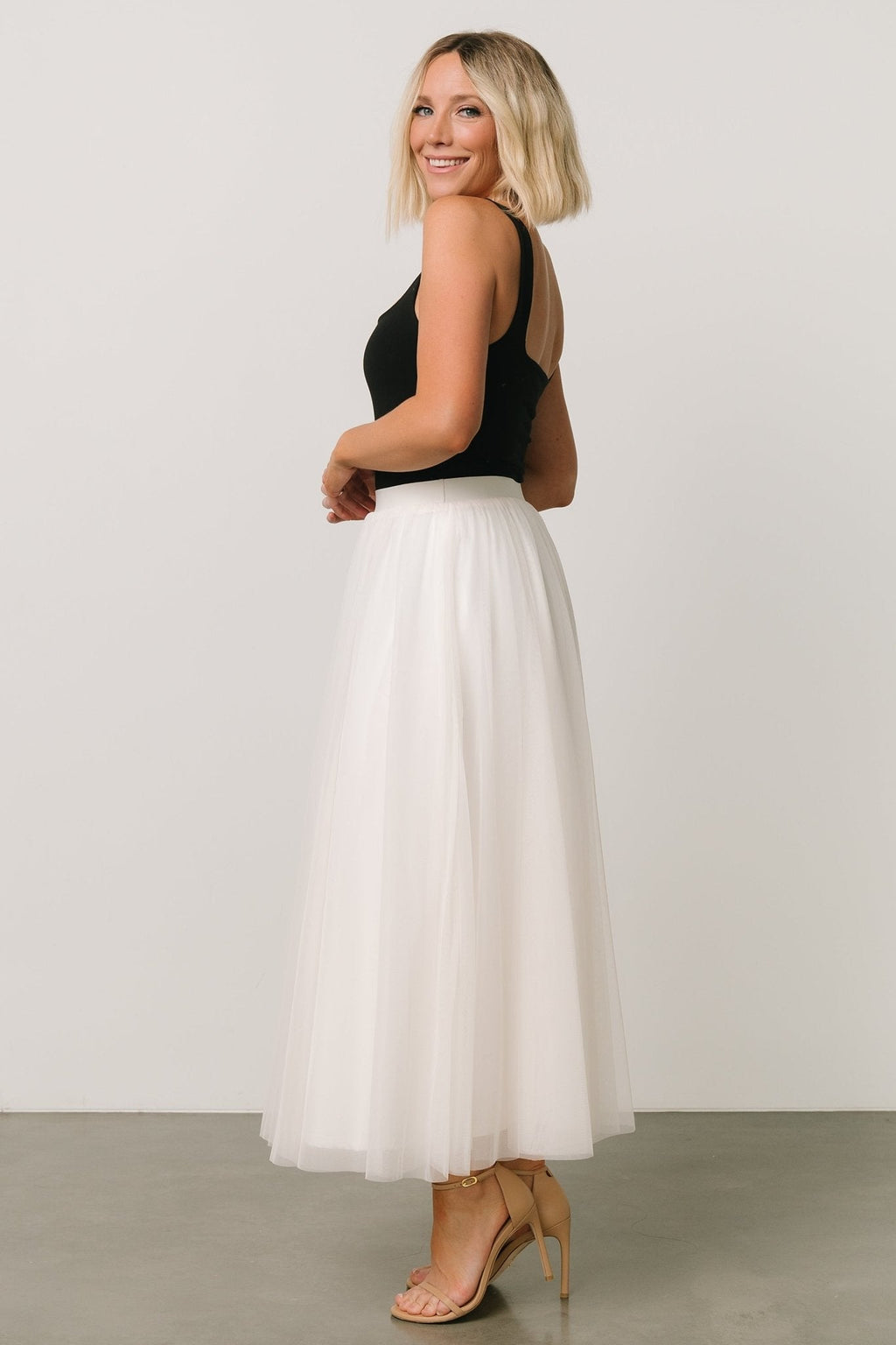 Mila Tulle Skirt | Cream