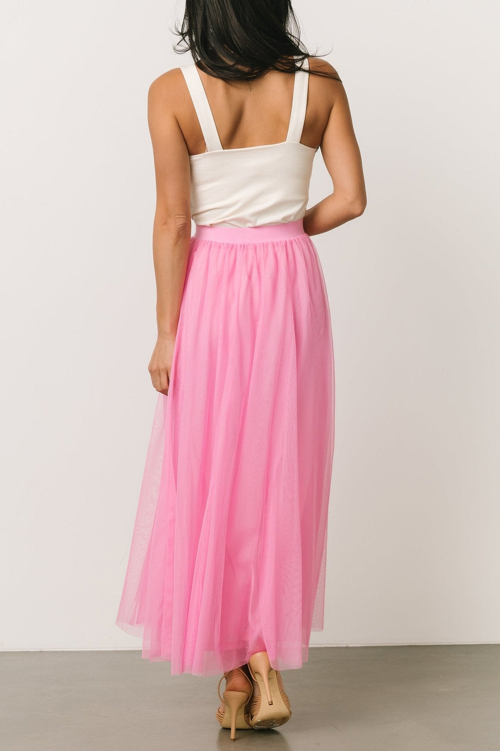 Mila Tulle Skirt | Taffy Pink