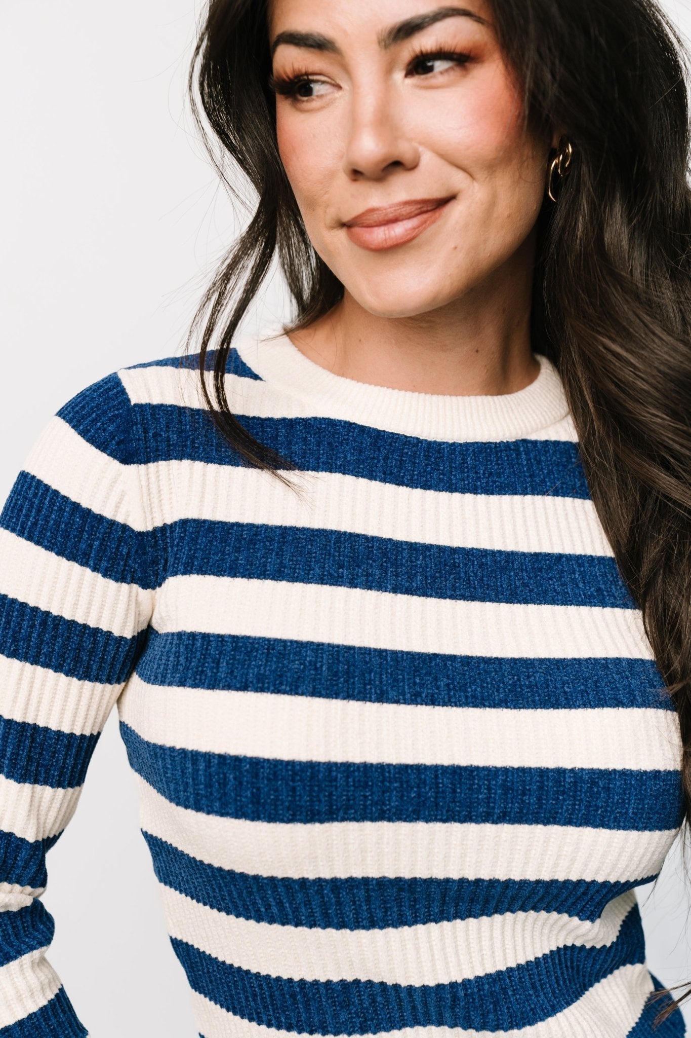 Milwaukee Striped Sweater | Blue + Ivory