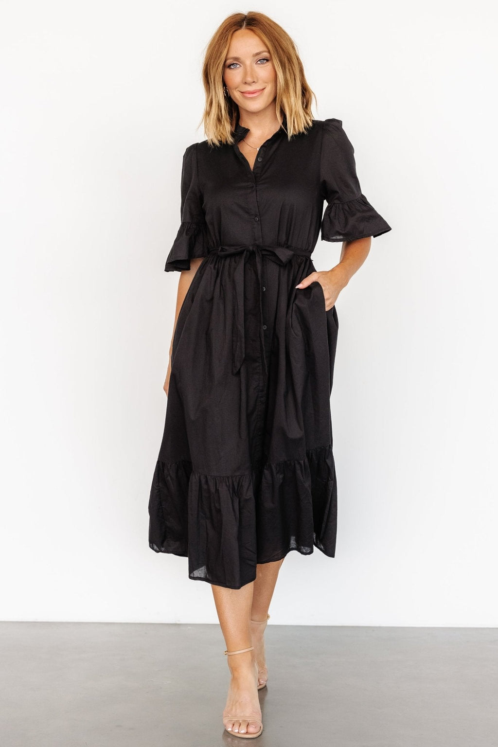 Mirielle Midi Dress | Black