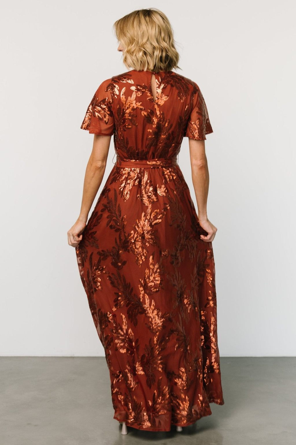 Muse Sequin Maxi Dress | Cinnamon