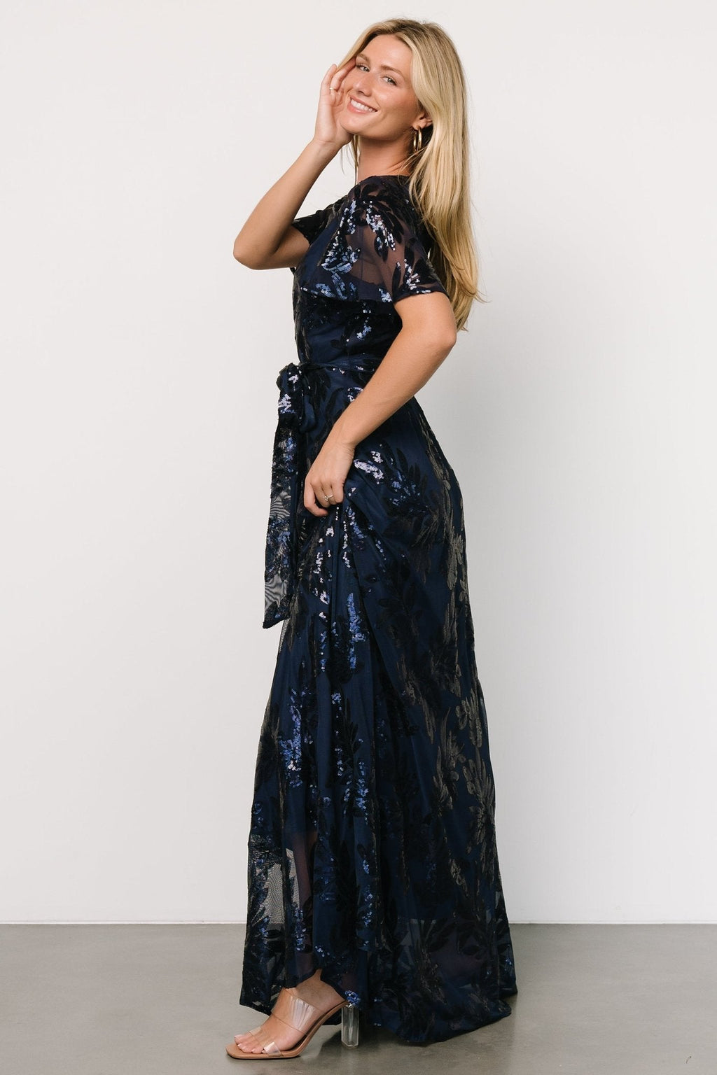 Muse Sequin Maxi Dress | Navy