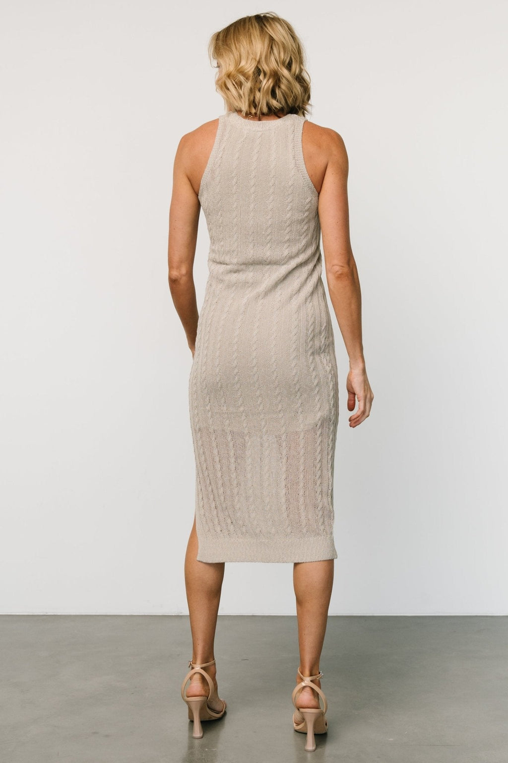 Nalani Knit Tank Dress | Stone