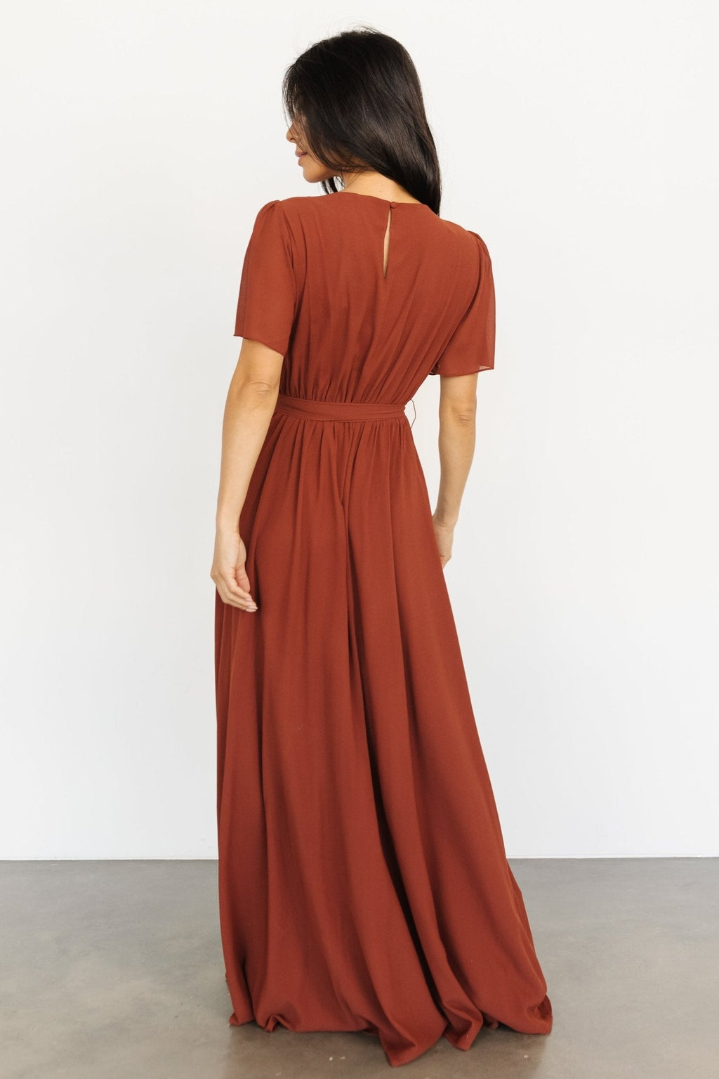 Naomi Short Sleeve Maxi Dress | Cinnamon