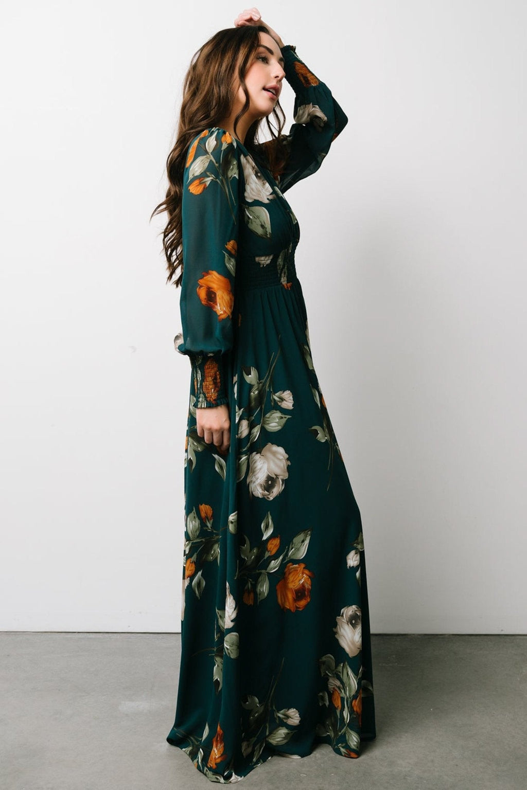 Olivia Maxi Dress | Deep Topaz Floral