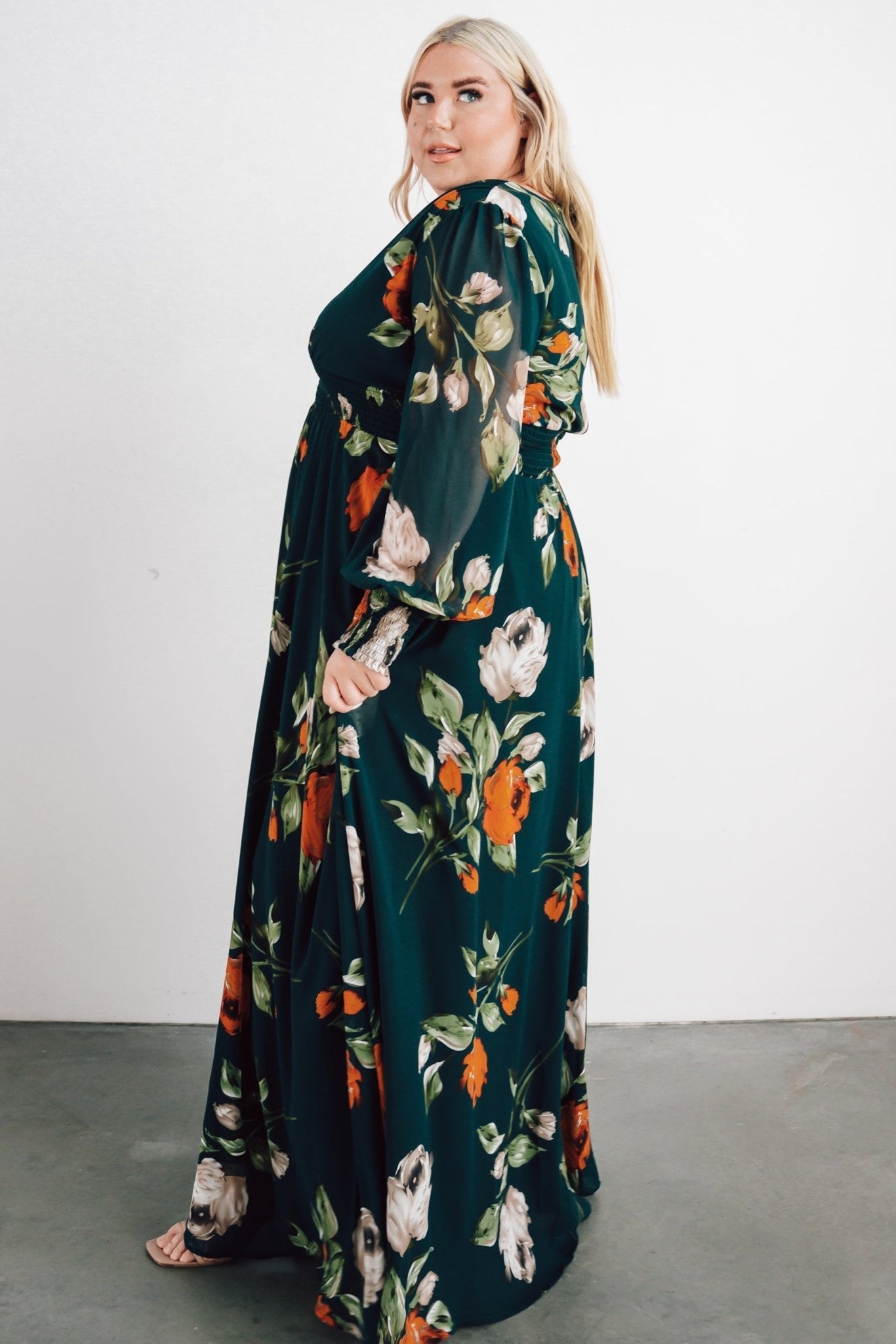 Olivia Maxi Dress | Deep Topaz Floral