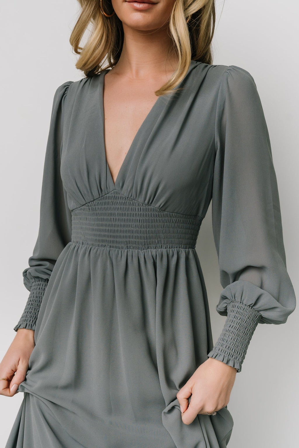 Olivia Maxi Dress | Dusty Blue