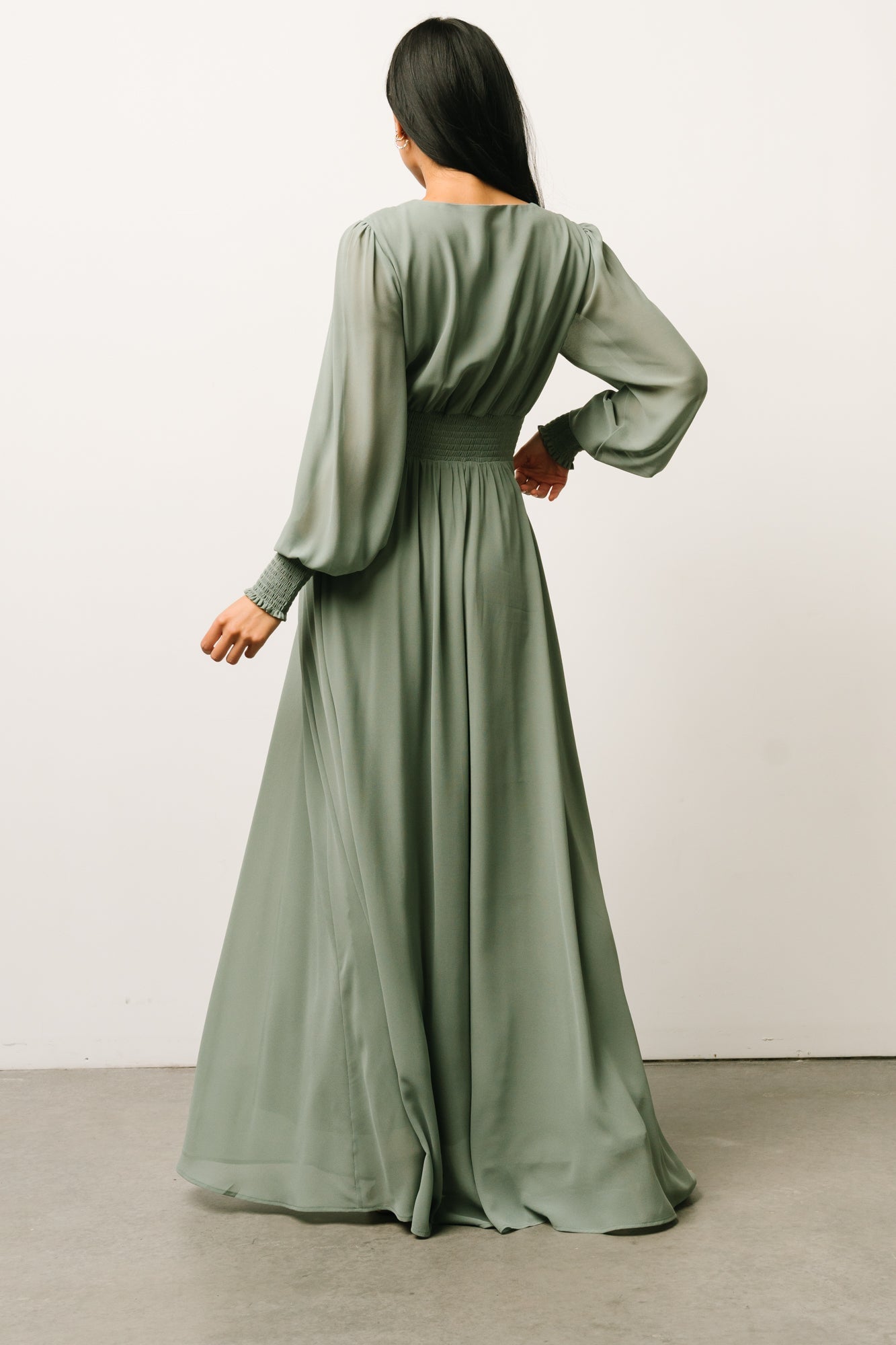 Olivia Maxi Dress | Eucalyptus