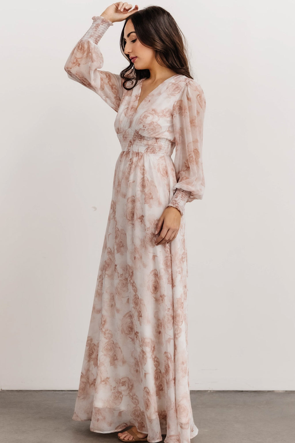 Olivia Maxi Dress | Pink Floral