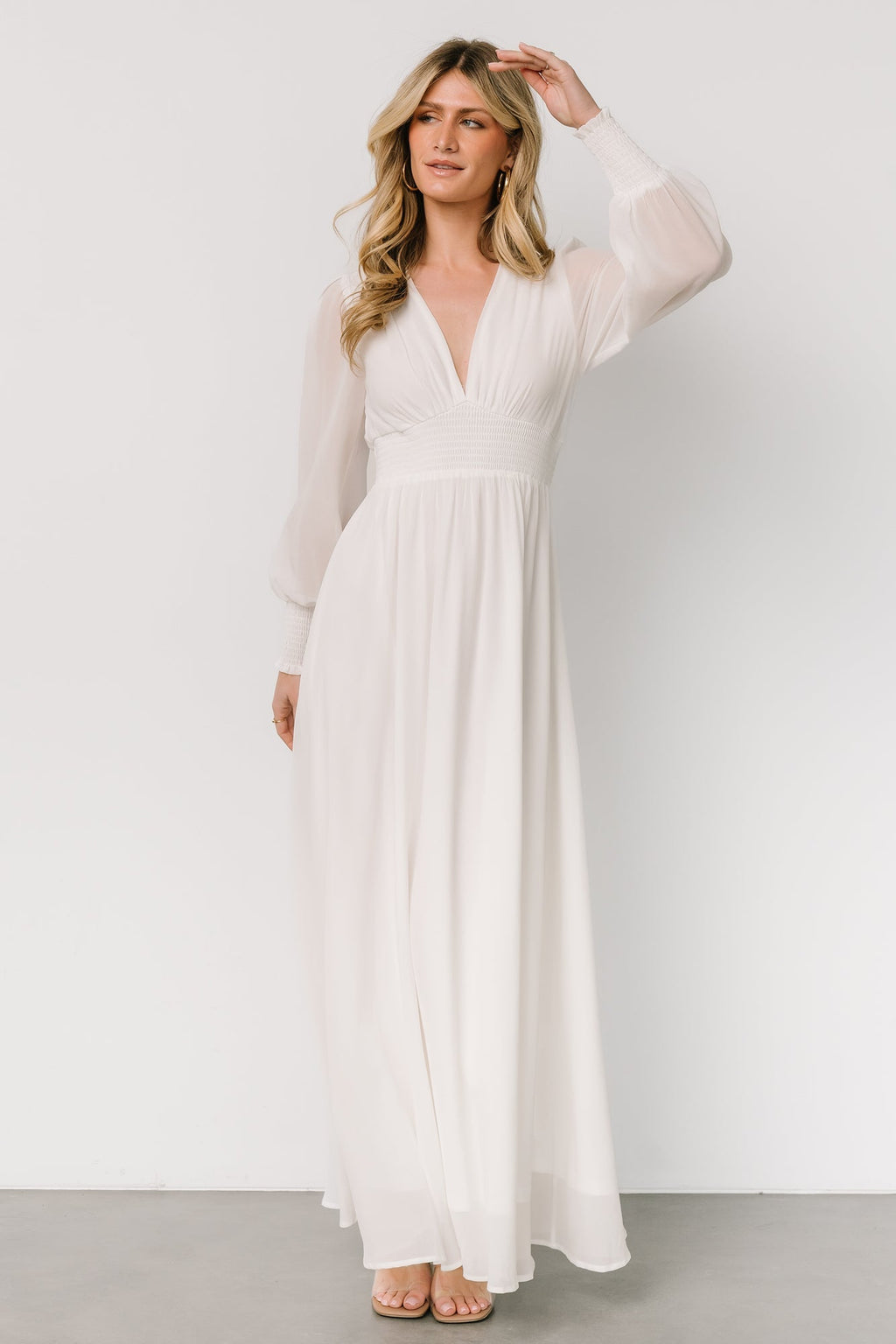 Olivia Maxi Dress | White