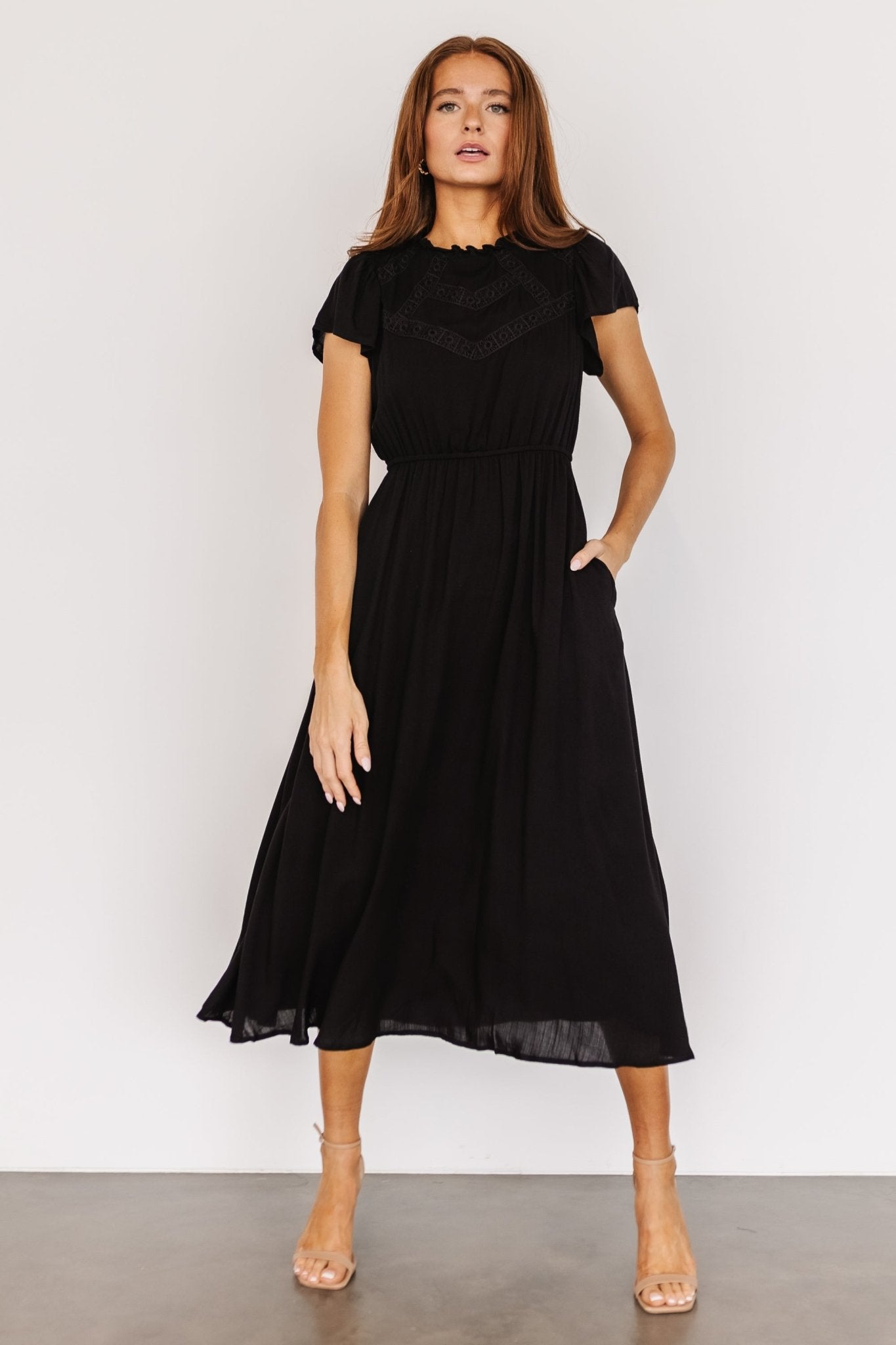 Prestyn Midi Dress | Black
