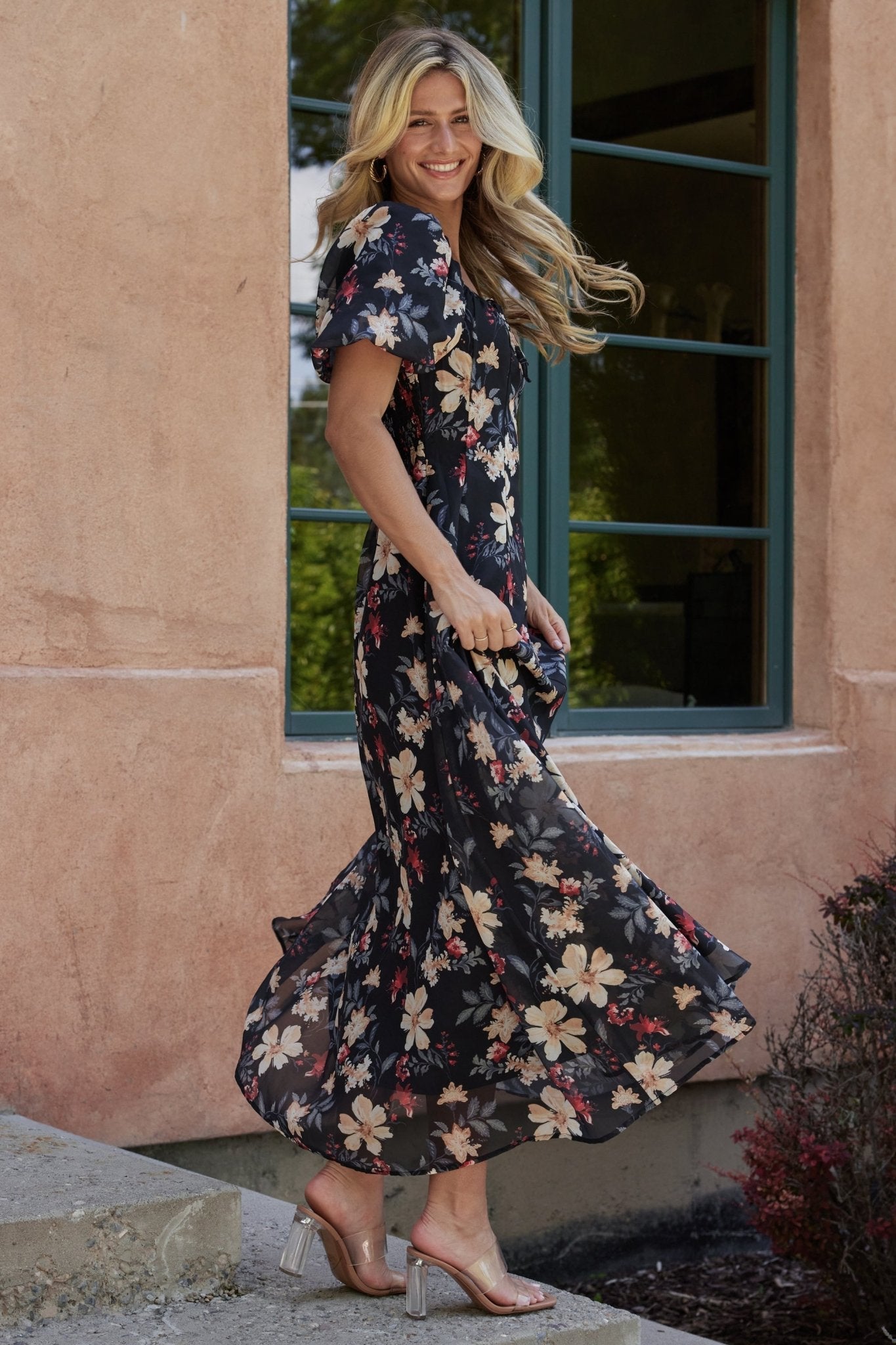 Raelynn Maxi Dress | Black Floral