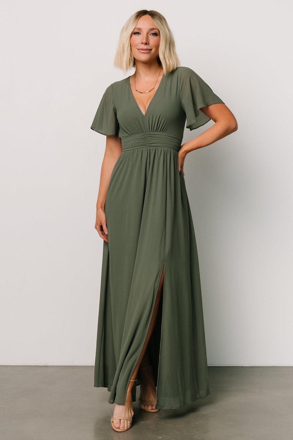 Ramona Maxi Dress | Dark Sage